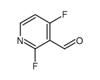 2,4-difluoropyridine-3-carbaldehyde结构式