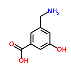 3-(Aminomethyl)-5-hydroxybenzoic acid Structure