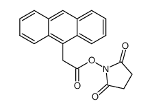 9-蒽乙酸2,5-二氧杂-1-吡咯烷基酯结构式