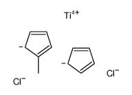 cyclopenta-1,3-diene,5-methylcyclopenta-1,3-diene,titanium(4+),dichloride Structure
