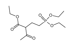 2-(2-diethoxyphosphoryl-ethyl)-acetoacetic acid ethyl ester Structure