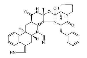 6-Nor-6-氰基二氢麦角胺结构式