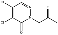 4,5-dichloro-2-(2-oxopropyl)-3(2h)-pyridazinone结构式