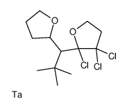 tantalum,2,3,3-trichloro-2-[2,2-dimethyl-1-(oxolan-2-yl)propyl]oxolane Structure