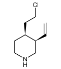 (3R,4S)-4-(2-chloroethyl)-3-ethenylpiperidine Structure