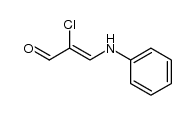 3-anilino-2-chloro-acrylaldehyde Structure