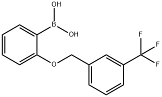 2-(三氟甲基苄氧基)苯基硼酸结构式