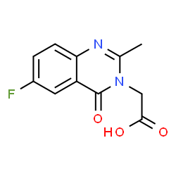 (6-Fluoro-2-methyl-4-oxo-4H-quinazolin-3-yl)-acetic acid Structure