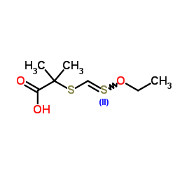 2-乙黄原酸基异丁酸结构式