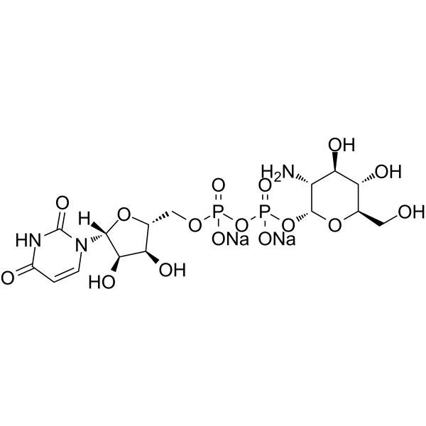 UDP-glucosamine disodium Structure