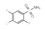 5-氯-2,4-二氟苯磺酰胺结构式