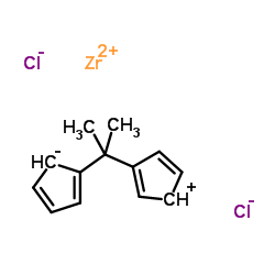 异丙亚基双(环戊二烯)二氯化锆结构式