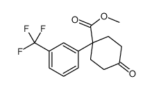 Methyl 4-oxo-1-[3-(trifluoromethyl)phenyl]cyclohexanecarboxylate Structure