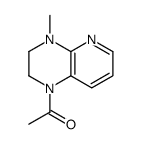 Pyrido[2,3-b]pyrazine, 1-acetyl-1,2,3,4-tetrahydro-4-methyl- (9CI) Structure