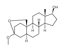 3,19-epoxy-3-methoxy-5α-androstan-17β-ol Structure