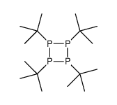 1,2,3,4-tetratert-butyltetraphosphetane结构式