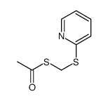 Ethanethioic acid, S-[(2-pyridinylthio)methyl] ester (9CI)结构式