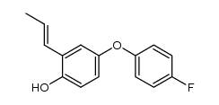 2-(1-propenyl)-4-(4fluorophenoxy)phenol结构式