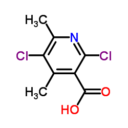 2,5-二氯-4,6-二甲基烟酸结构式