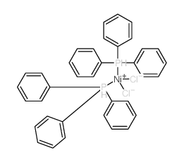 双(三苯基膦)氯化镍(II)结构式