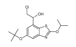 (R)-1-(5-tert-butoxy-2-isopropoxy-benzothiazol-7-yl)-2-chloro-ethanol Structure