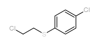 1-氯-4-[(2-氯乙基)硫代]苯结构式