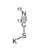 硫氰酸钾13C,15N结构式
