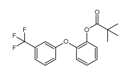 2-(3-trifluoromethylphenoxy)phenyl pivalate结构式
