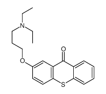2-[3-(diethylamino)propoxy]thioxanthen-9-one结构式