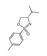 (2S,4S)-4,5-二氢-4-异丙基-2-(p-甲苯基)-1,2λ4,3-噁噻唑 2-氧化物结构式