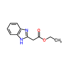 (1H-Benzoimidazol-2-yl)acetic acid ethyl ester Structure