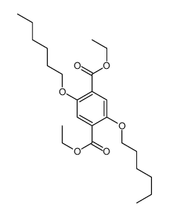 diethyl 2,5-dihexoxybenzene-1,4-dicarboxylate Structure