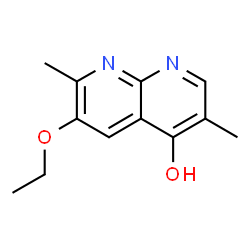 1,8-Naphthyridin-4-ol,6-ethoxy-3,7-dimethyl-(9CI) Structure