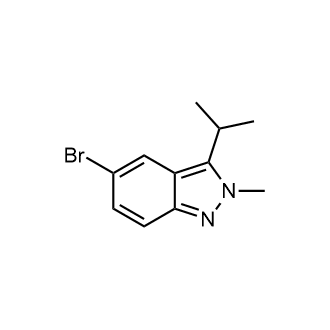 5-溴-2-甲基-3-(1-甲基乙基)-2H-吲唑结构式