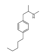 N-Methyl-1-(4-pentylphenyl)-2-propanamine Structure