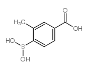 (2-甲基-4-羧基苯基)硼酸结构式
