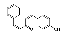 1-(4-hydroxyphenyl)-5-phenylpenta-1,4-dien-3-one Structure