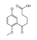 5-(5-CHLORO-2-METHOXYPHENYL)-5-OXOVALERIC ACID Structure