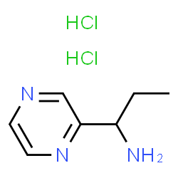 1-(pyrazin-2-yl)propan-1-amine dihydrochloride Structure