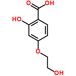 4-(2-羟乙氧基)水杨酸结构式