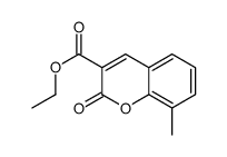 ethyl 8-methyl-2-oxochromene-3-carboxylate结构式