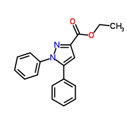 1,5-二苯基-1H-吡唑-3-羧酸乙酯结构式