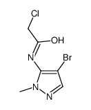 N-(4-bromo-2-methylpyrazol-3-yl)-2-chloroacetamide Structure