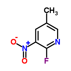 2-氟-5-甲基-3-硝基吡啶结构式