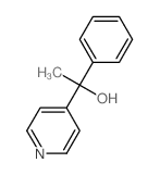 1-phenyl-1-pyridin-4-yl-ethanol结构式