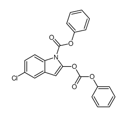 N,O-di(phenoxycarbonyl)-5-chlorooxindole结构式
