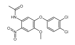 2-nitro-4-methoxy-5-(3,4-dichlorophenoxy)acetanilide Structure