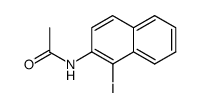 1-iodo-2-N-acetamidonaphthalene Structure