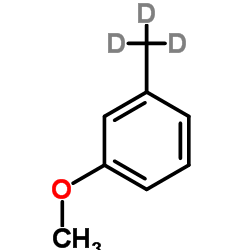 间甲基苯甲醚-D3结构式