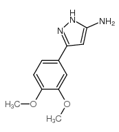 5-(3,4-二甲氧基苯基)-2H-吡唑-3-胺结构式